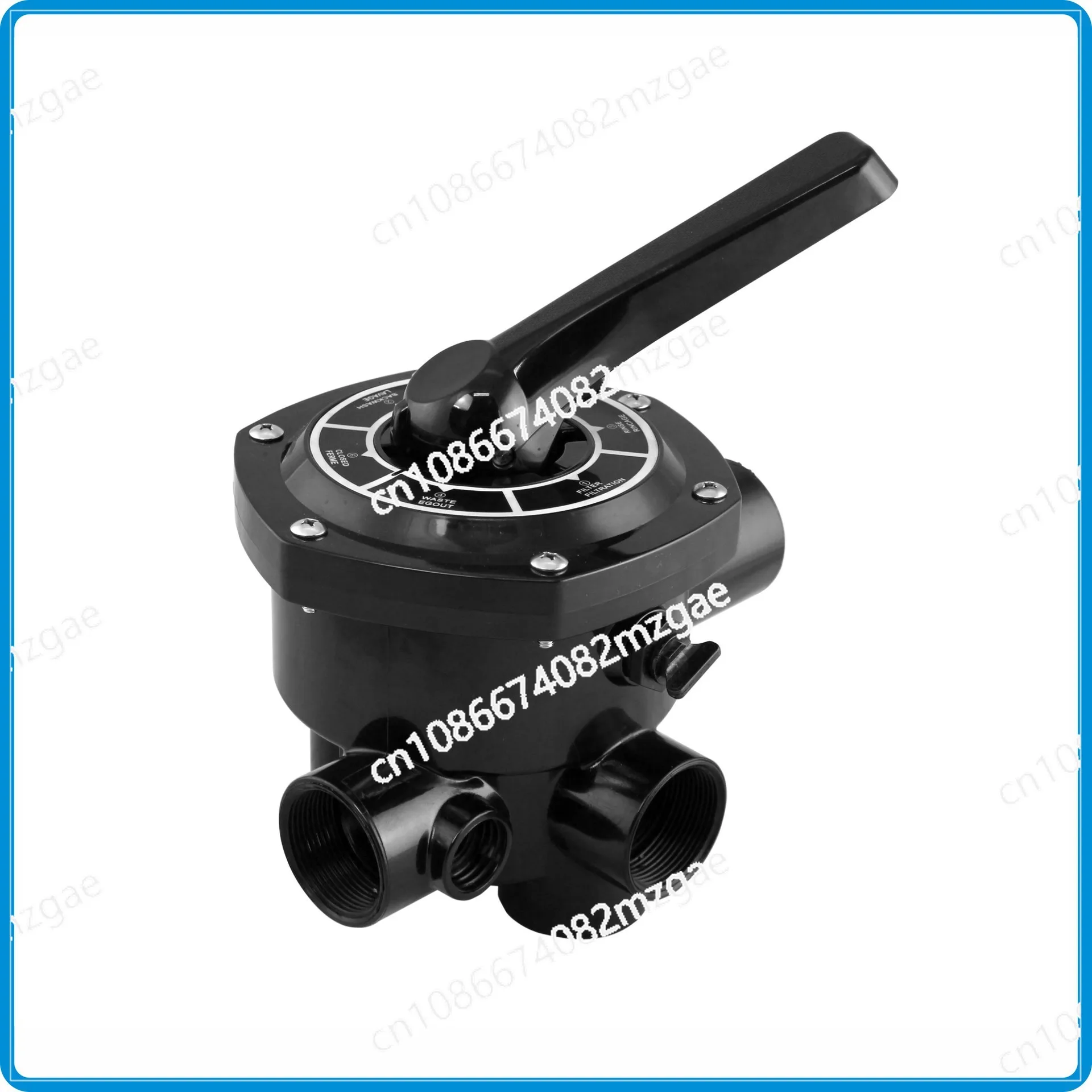 Swimming pool side sand tank head 1.5/2 inch sand tank head water treatment equipment accessories six functions valve sand tank