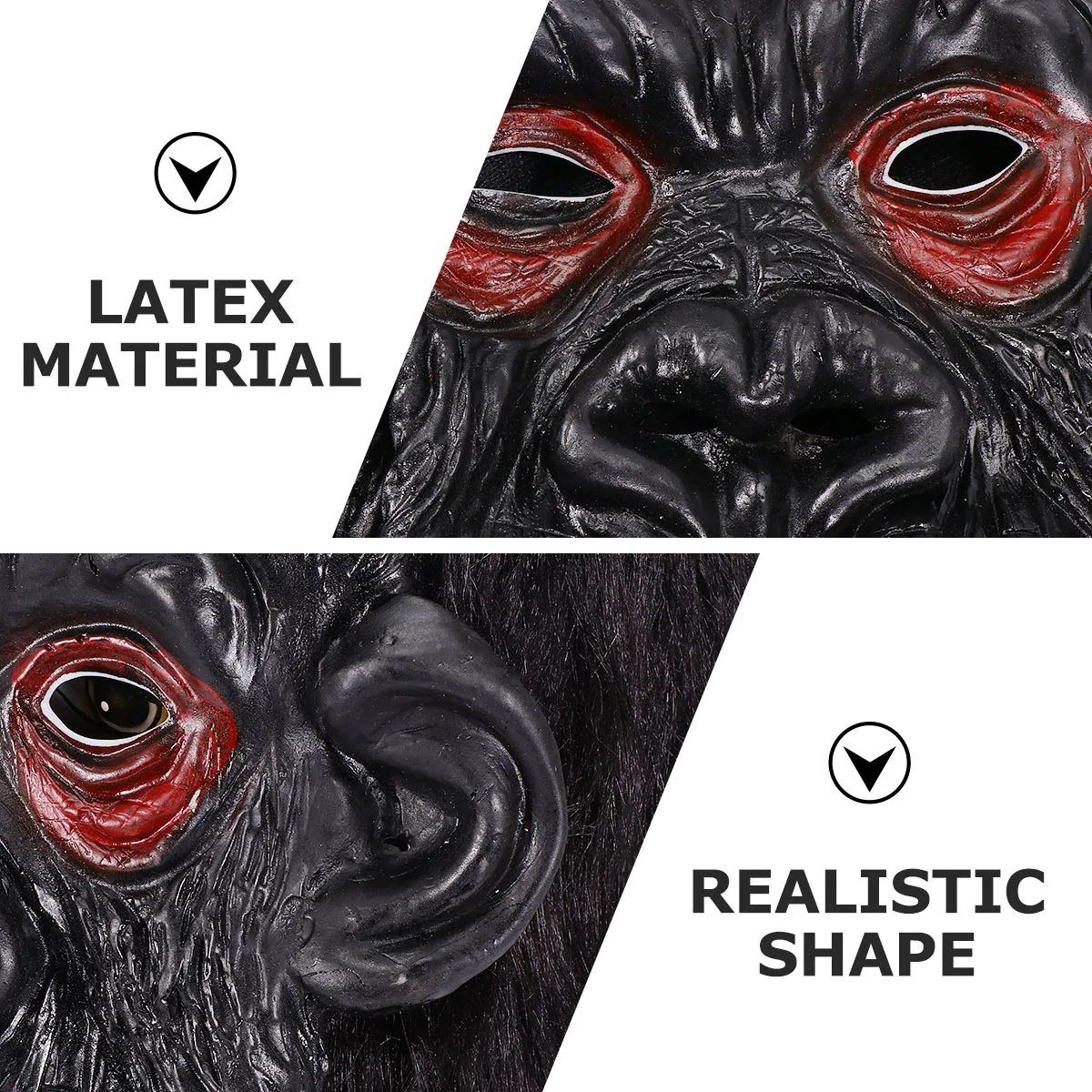 

Orangutan Head Mask Halloween Ghost Horror Cosplay Props Scary Gorilla for Decorative Party Supplies Performance