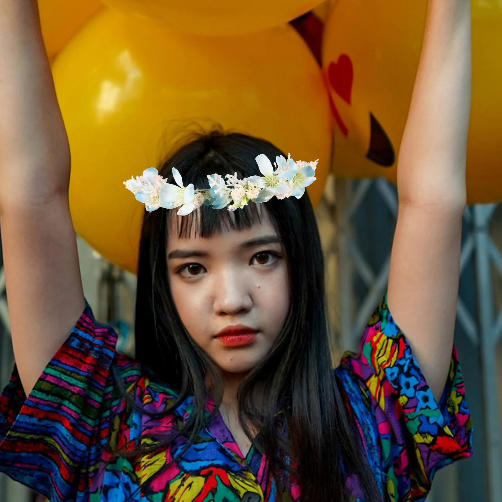 

Floral Headband Women Bohemian Flower Wreath Adjustable Flower Crowns For Women Wedding Bridal Hair Accessories Party Prom Decor