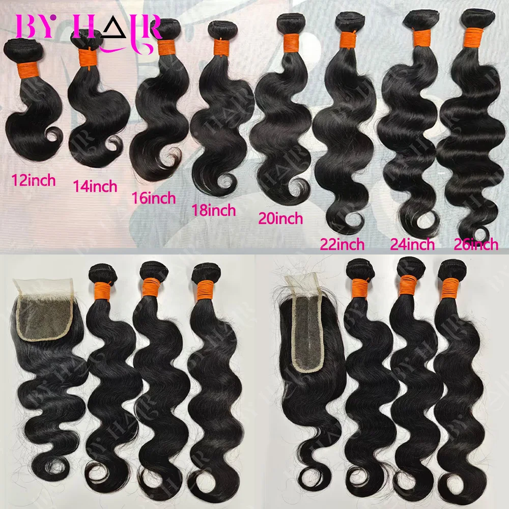 12A Body Wave Bundles With 2X6 Lace Closure Brazilian Hair Bundles With 2X6 4x4 5x5 Closure Body Wave Bundles With 4x4 Lace Closure 100% Human Hair Bundles With 13x4 Frontal Body Wave Bundles With 13x6 Frontal Remy Hair Bundles HD Transparent Lace Closure view 6