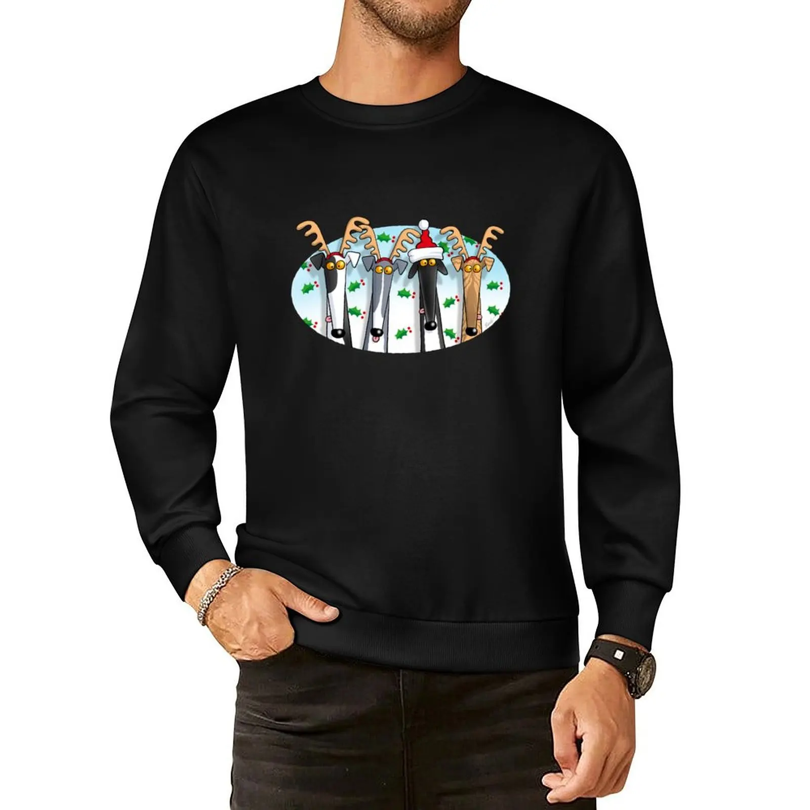 Greyhound Antlers (assorted) Pullover Hoodie anime clothing men's coat streetwear men oversize sweatshirt