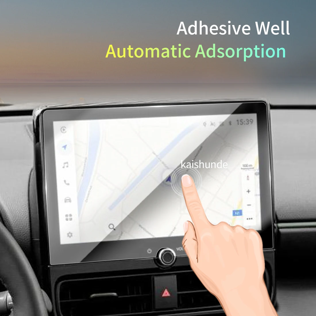 ملصقات السيارات متر حامي For24 تويوتا يارس عبر الزجاج المقسى طبقة رقيقة واقية عرض الملاحة مركبة #4