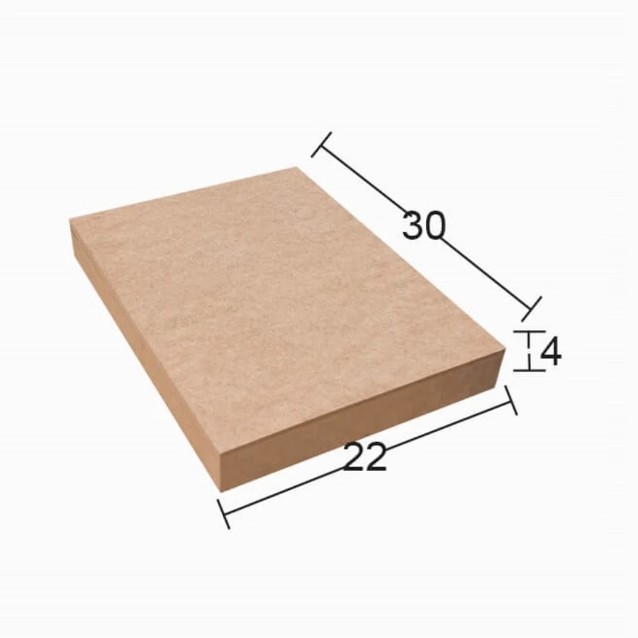 PA179 Medium Rectangle Chassis Board, Raw Wood Mdf Board