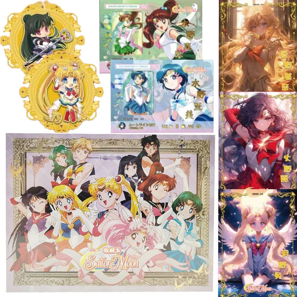 

Wholesale Sailor Moon Collection Cards for Fan Friends Magical Girl Exquisite Relief Unique Design Character Portrait Cards Gift