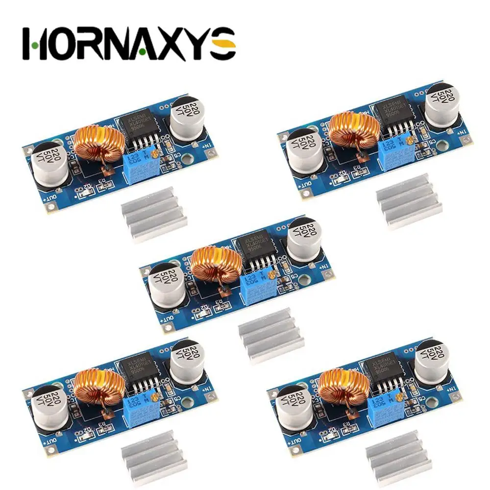 5/10PCS 5A XL4015 DC-DC Step Down Adjustable Power Supply Module Lithium Charger