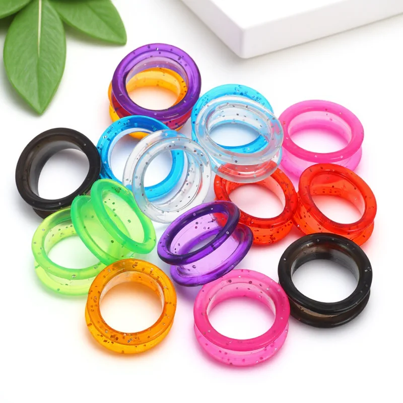 16Pcs Soft Silicone Finger Rings Scissors Inserts Hairdressing Scissor Protector Flexible Non-Skid Grooming Shears Accessories
