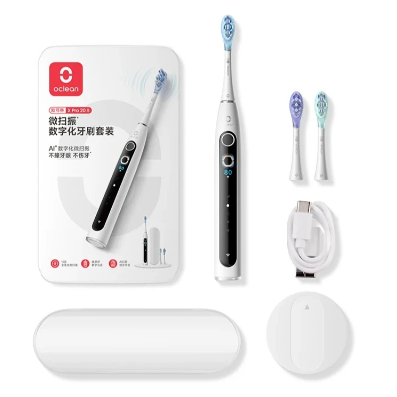 OCLEAN X Pro 20S AI Digital Electric Toothbrush with Micro Sweep Technology Orthodontic Gift Smart Visible Teeth Care Phone Sync