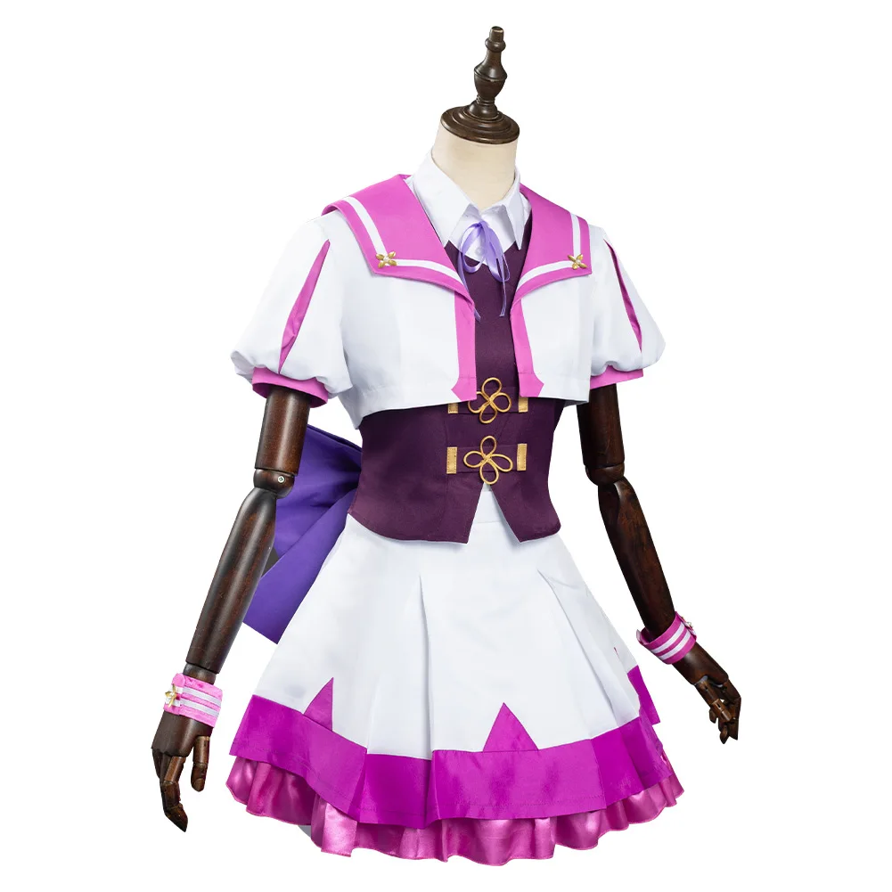 Umamusume: Kostum Cosplay Minggu Spesial Derby Cantik Seragam Penentu Wanita Wig Minggu Spesial Seragam JK Karnaval Halloween