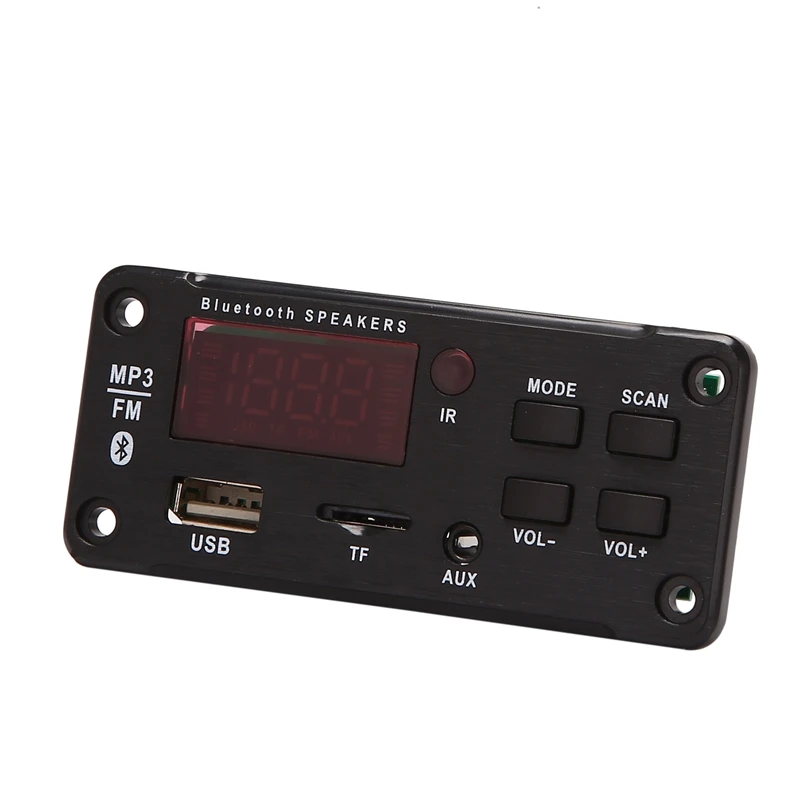 Placa decodificadora MP3 para coche, con amplificador de potencia, 2x25W, Bluetooth 5,0, compatible con TF, AUX, módulo de Radio de Audio FM