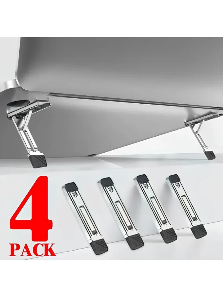 Mini support de téléphone portable Invisible, 1 à 4 pièces, support métallique auto-adhésif pour IPad iPhone 16 Samsung, béquille pliante réglable