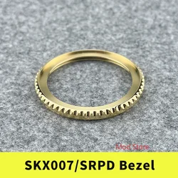 NEW ARRIVAL SKX007/SKX011/SRPD Sub Style Bezel Gold Polished Finish 316L Stainless Steel Included Gasket