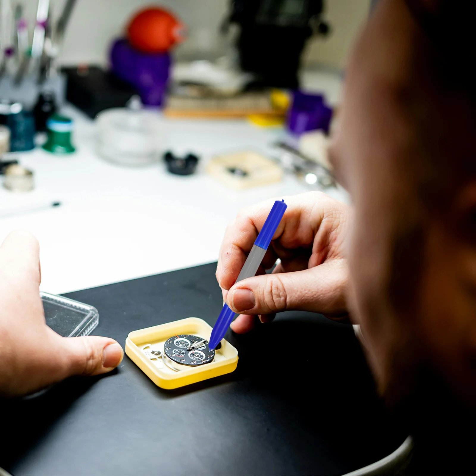 

5Pcs Watch Oiler Pen Set Precision Oil Applicators Professional Repair Tools for Mechanical Quartz Watches Watchmaker Lubricant