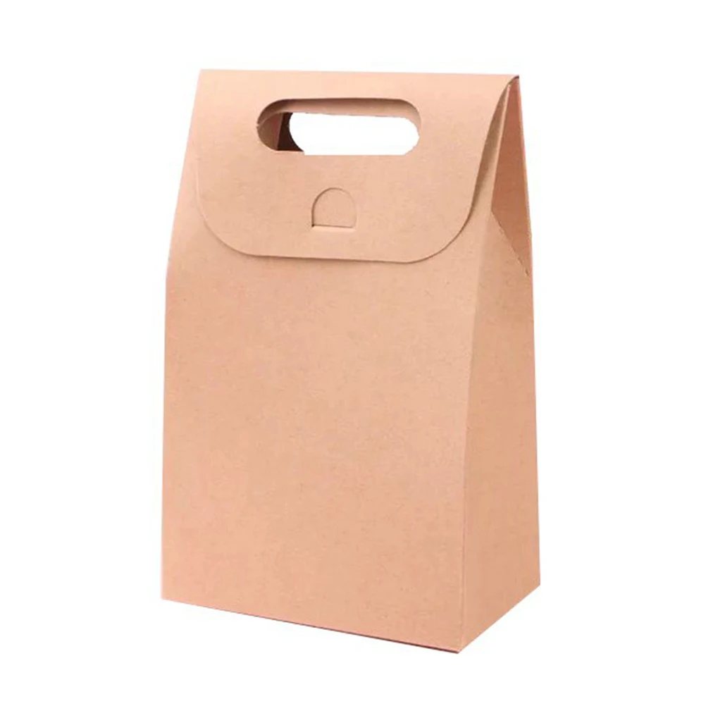 

20pcs Kraft Paper Cookie Bags Eco-friendly Pastry Boxes for Bakery Party Favor Treats Desserts Snack Packaging