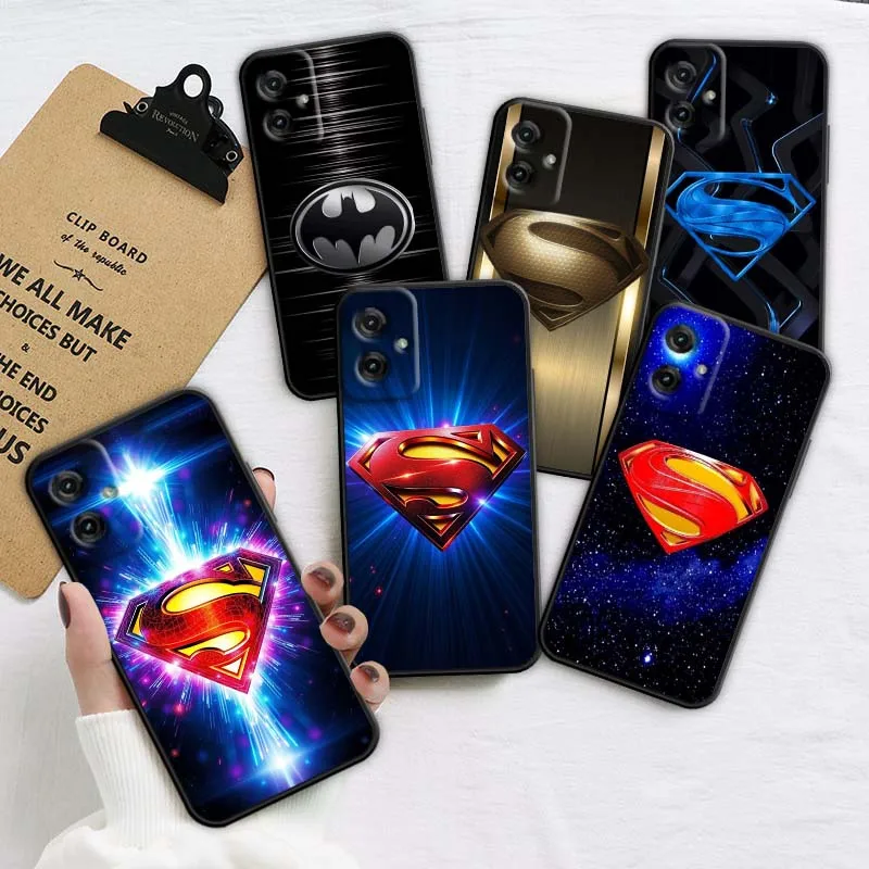 

B-Batman S-Superman Logo Cool Phone Case For Motorola G85 Edge 50 G24 G35 G14 G04 40 G72 G34 G31 G Stylus G54 G13 G32 5G Black