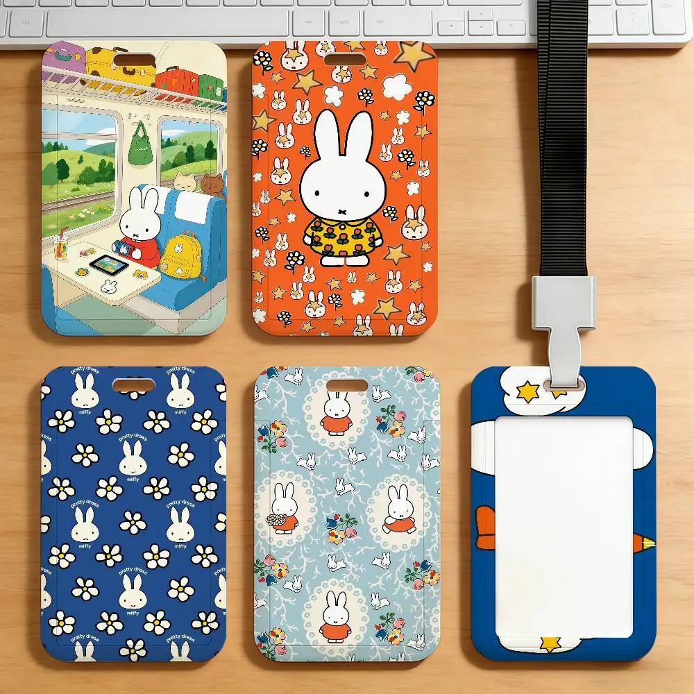 

Милый держатель для карт M-Miffy: для студенческих проездных, карт питания и проездных на общественный транспорт/метро