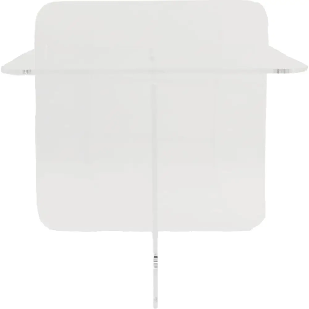 Contemporary Transparent Acrylic Side Table with Storage for Living Spaces, Offices, Bedrooms, and Home Decor