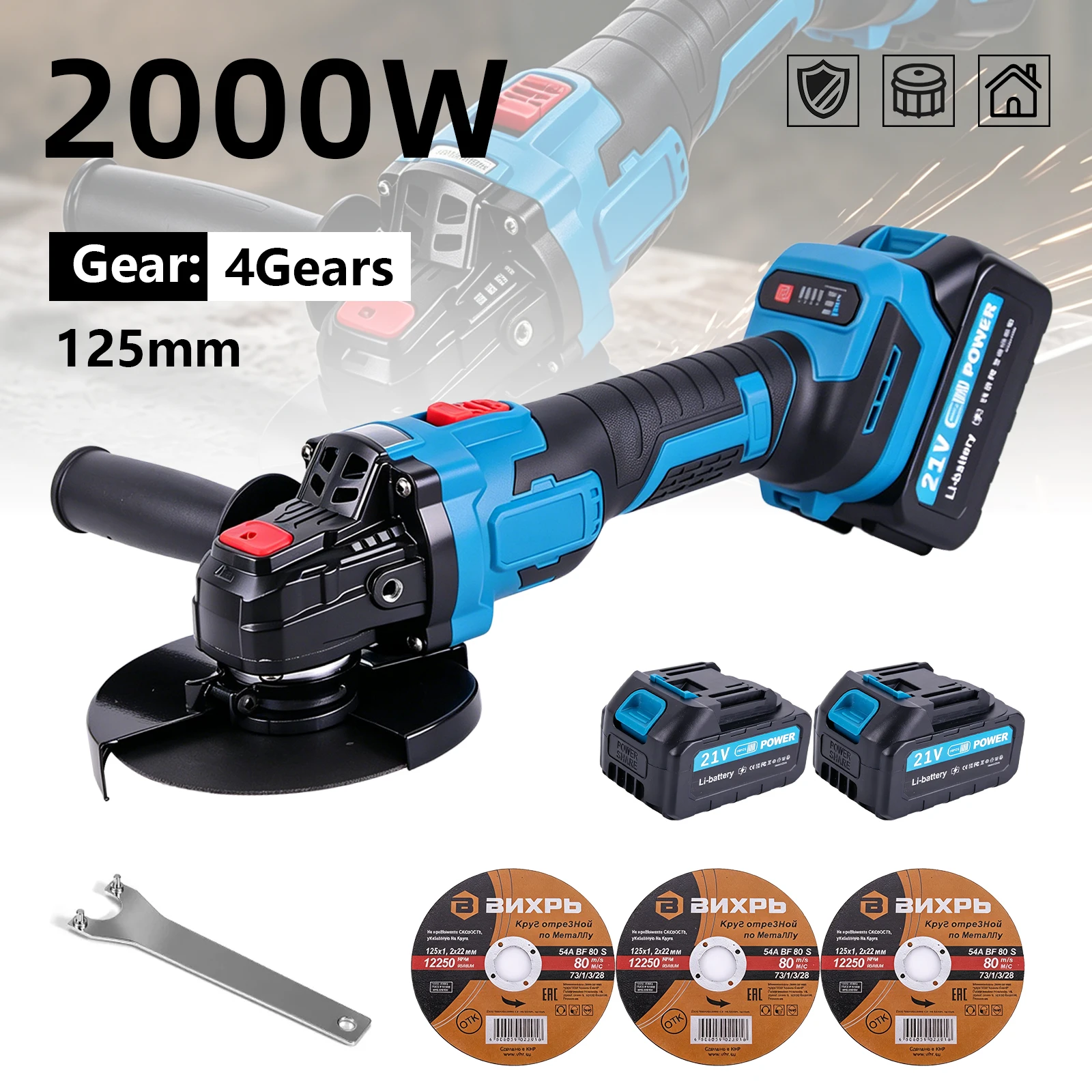 125mm-brushless-angle-grinder-4-gears-efficient-cutting-polishing-woodworking-metals-and-stonetool-for-makita-18-21v-battery-pin