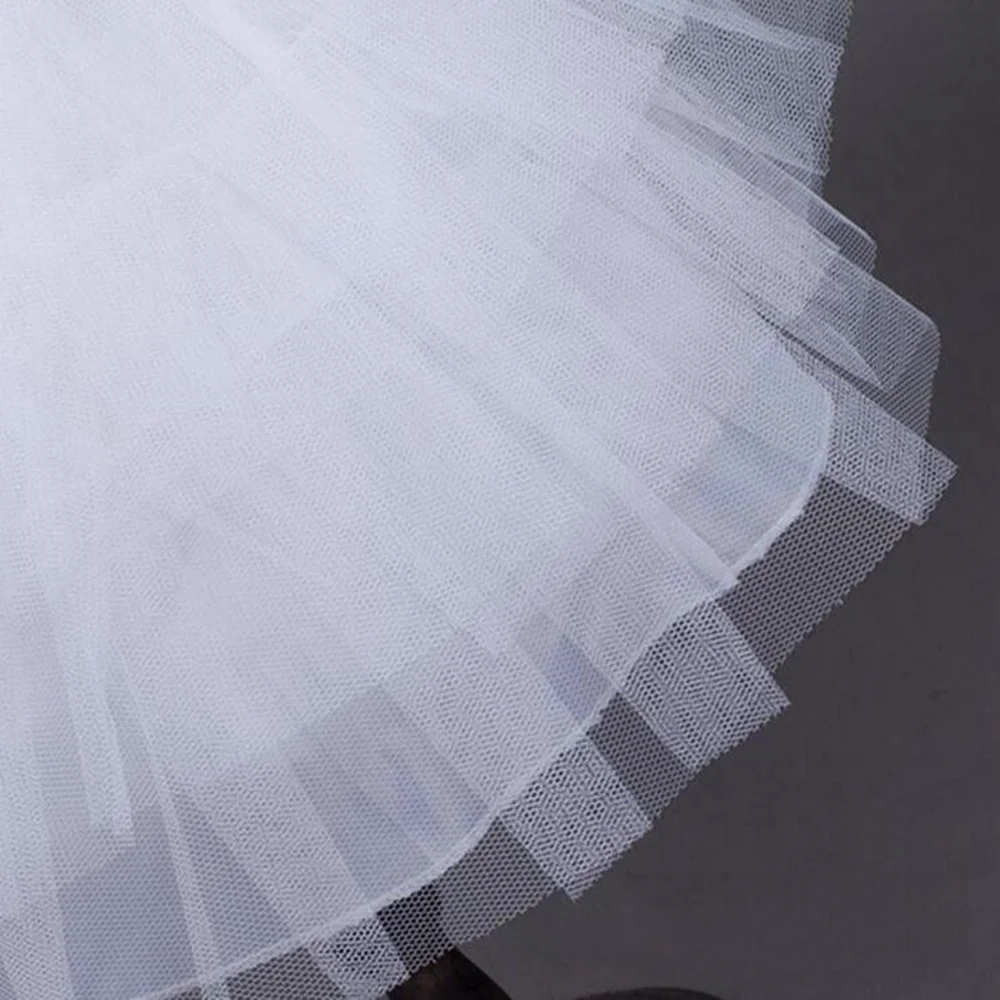 Weiße Blume Mädchen Petticoat Tüll Rüschen kurze Krinoline Petticoats Dame Mädchen Kind Unterrock für die Hochzeit