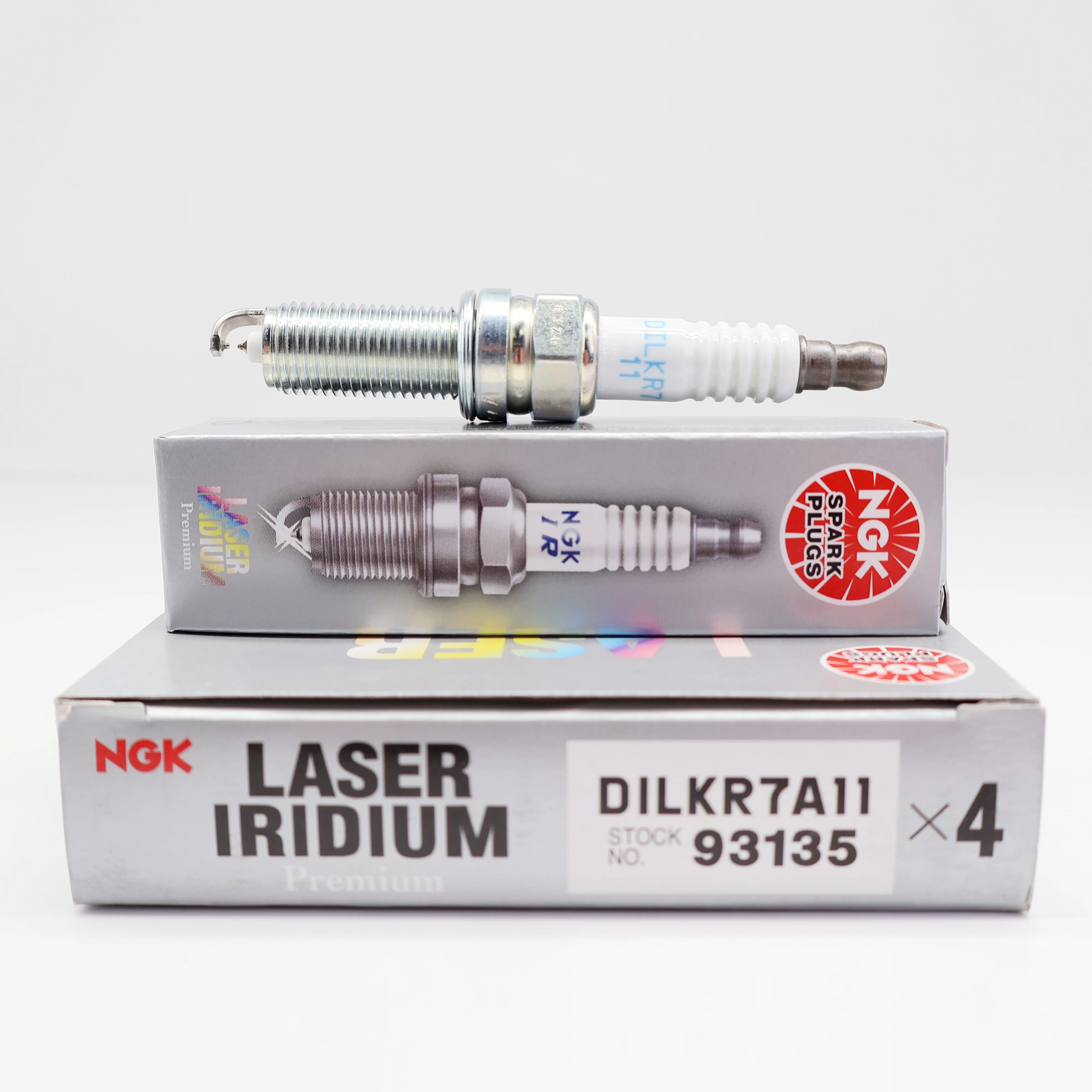 NGK Laser Iridium Spark Plug DILKR7A11 93135 Original Genuine Product for Hyundai Kia 1.8L Mitsubishi OEM:1885111070