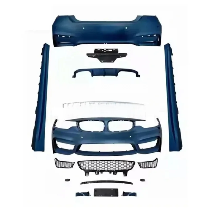 

2013-2023 PP Plastic Auto Accessories Bodykit BW F32 M4-Front Bumper Diffuser & Side Skirt 4Series 435I