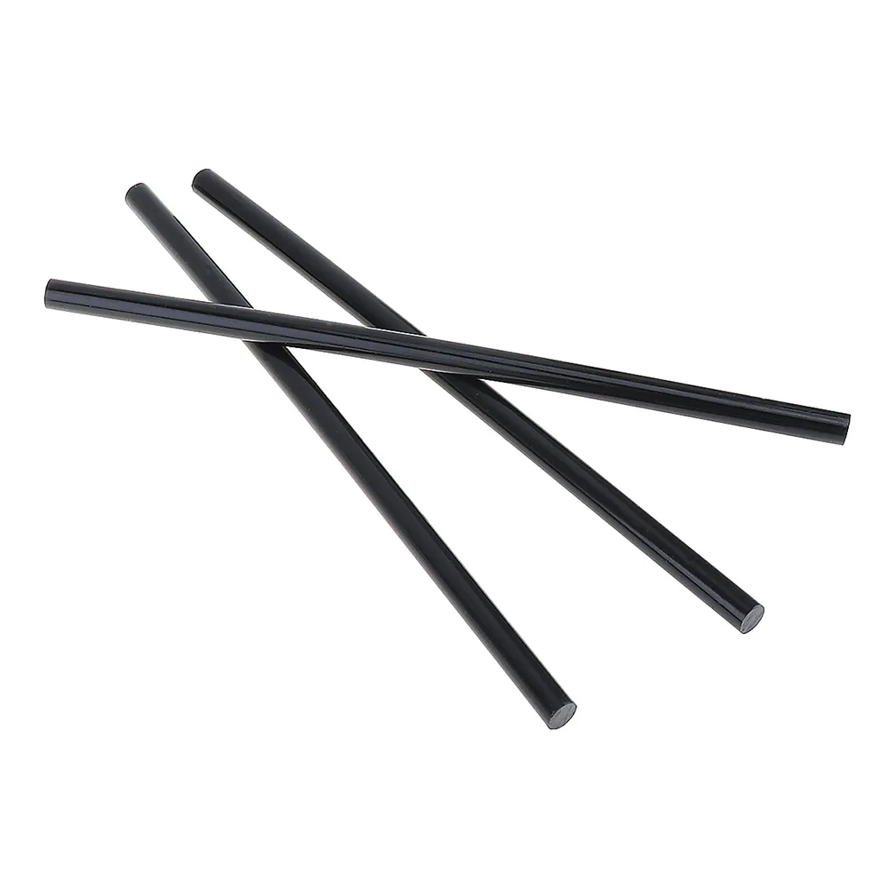 Bâtons de colle chaude noirs, pistolet à colle adhésive thermofusible, outils de bricolage pour pistolet chaud en Silicone 7mm /11mm pour articles de cuisine et de salle de bains 10 pièces