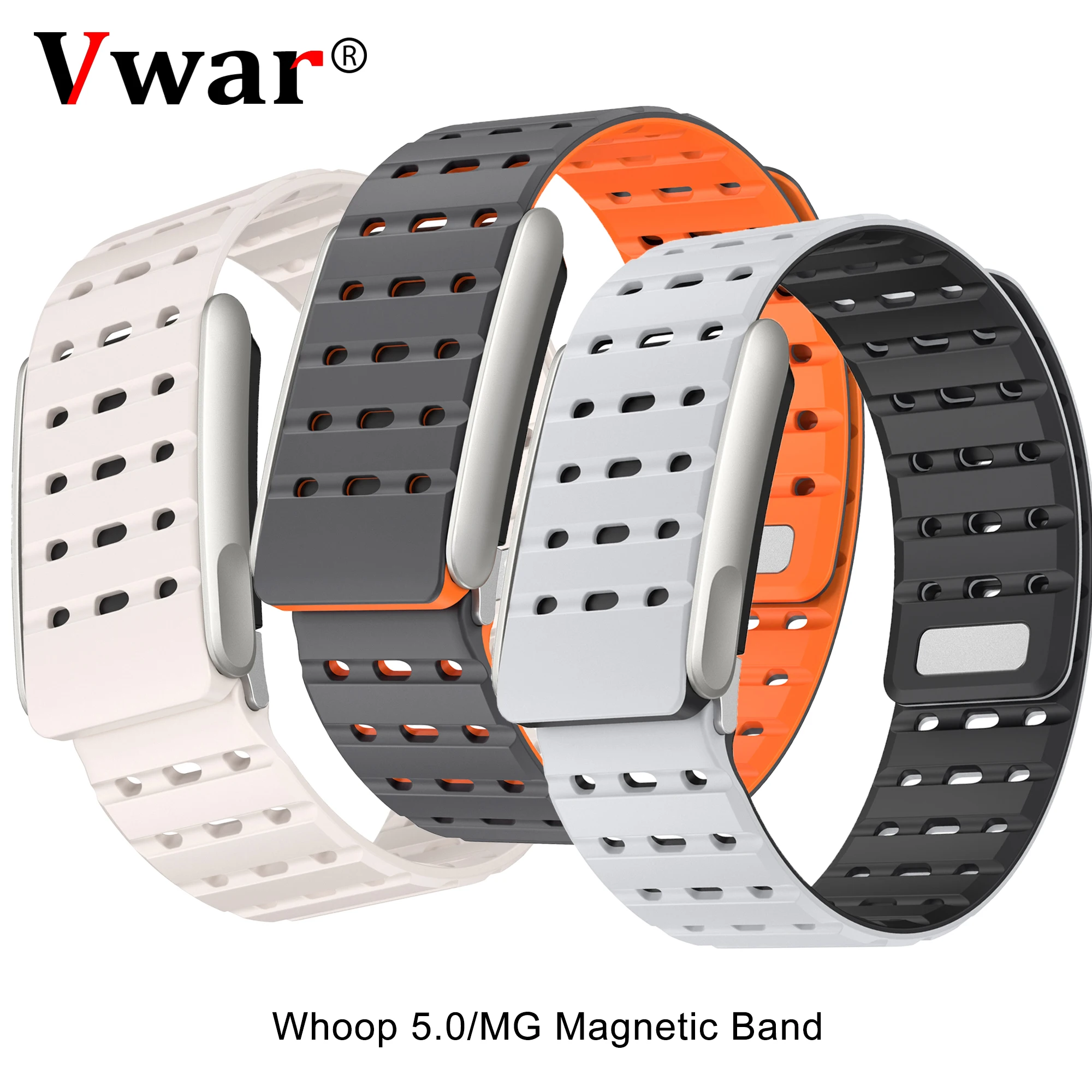 

Магнитный ремешок для WHOOP 5,0/MG SportFlex, обновленный спортивный дышащий ремешок для часов Whoop One Peak Life, ремешок ЭКГ для женщин и мужчин