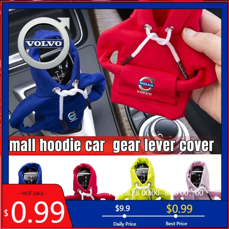 

Universal Bracket Car Gear Shift Hoodie Cover Decoration For Volvo T6 S40 S60 S90 XC40 XC60 XC90 V40 V50 V60 V90 T5 T8 AWD C30 C