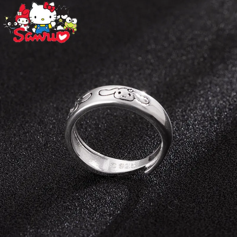 Sanrio Cinnamoroll Originele Ring Leuke Patroon Anime Hoofdpersoon Opening Kan Worden Aangepast Om Cadeau Aan Vriendin Sieraden