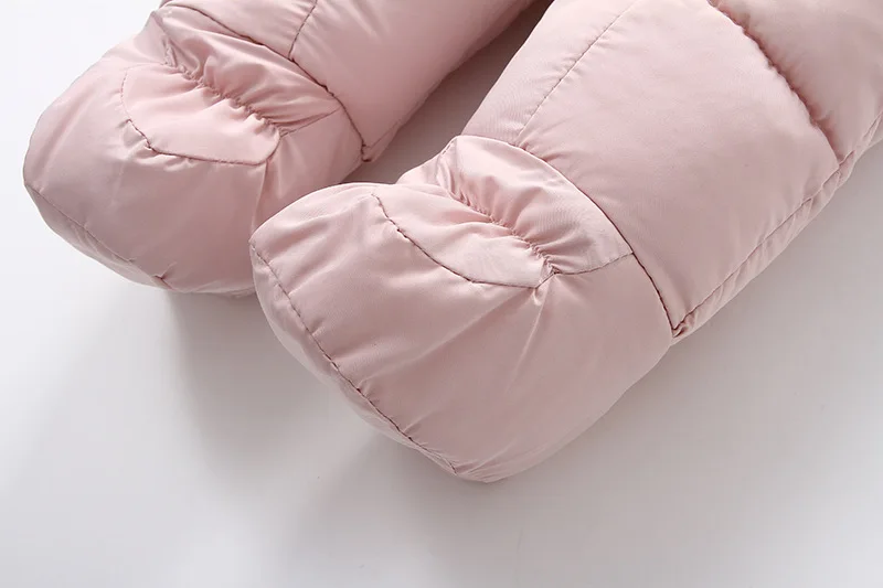 AYNIGIELL 2024 Winter Neugeborenen Verdickung Overall Integrierte Wolle Mit Kapuze Unten Strampler Baby Jungen und Mädchen Warme Schneefeste Overalls – Detail 28