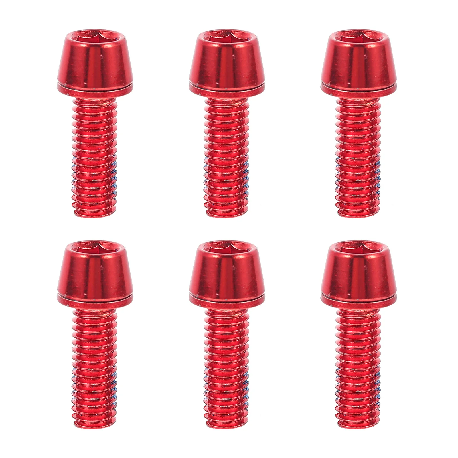 

6Pcs Titanium Alloy Screws Bike Rotor Bolts Premium Sturdy Disc Brake Fasteners Replacement for Mountain Bike Cycling