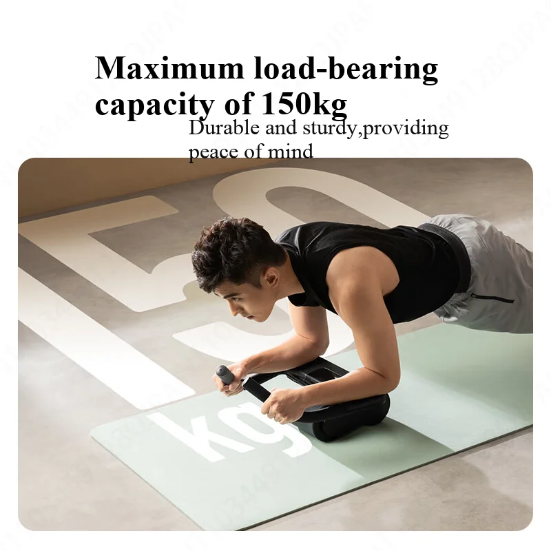 新しいXiaomi Mijiaスマート腹筋ローラー、強力な耐荷重、滑り止めローラー、運動器具、フィットネストレーニング、Mi Homeアプリ対応