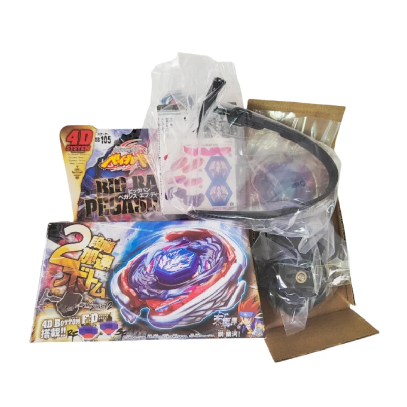 Takara Tomy Beyscollector Metal Battle Fusion Top BB105 BIG BANG PEGASIS F:D 4D MIT Lichtwerfer