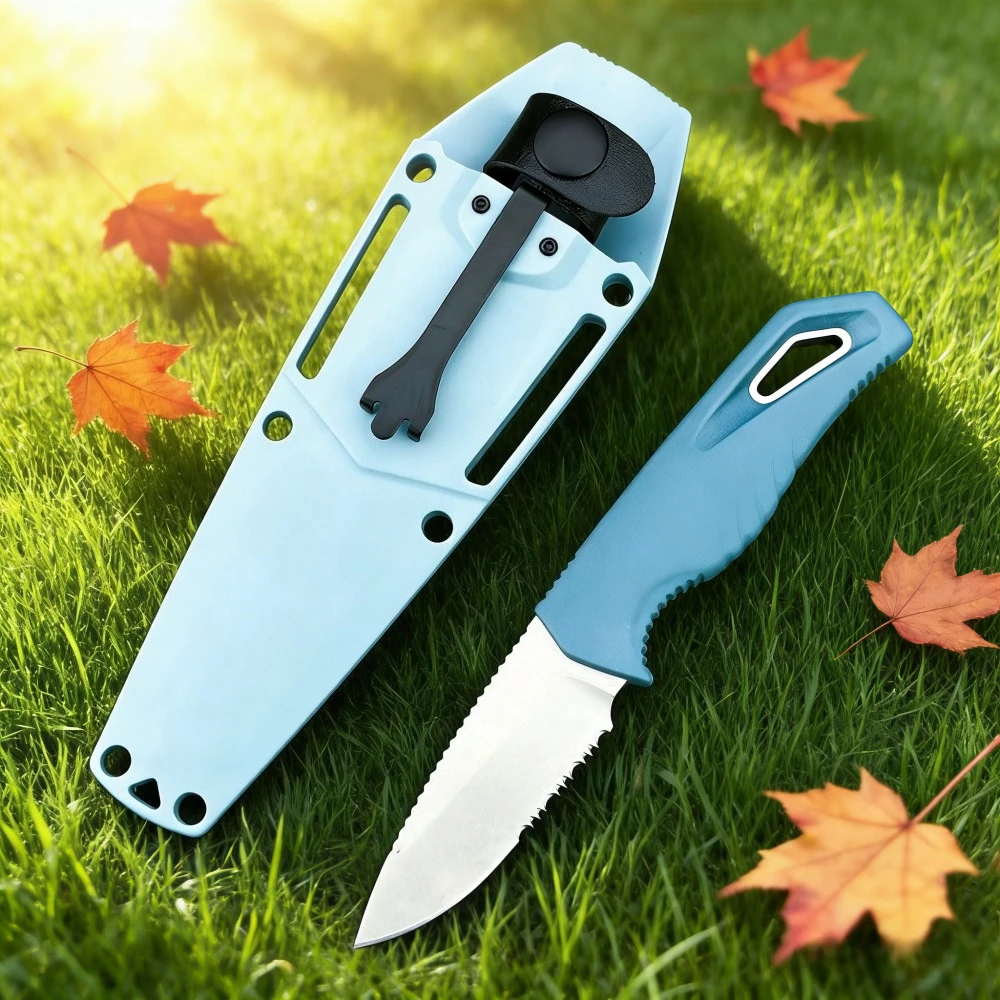 

Легкий прочный нож, нож с фиксированным лезвием высокой твердости, лезвие D2, нейлоновая ручка, универсальный прямой нож, охотничьи ножи