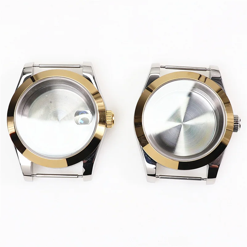 Suitable for 39mm Oyster Perpetual sapphire glass with magnifying glass stainless steel case NH35NH36 movement case accessories