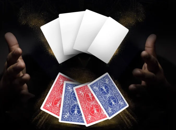 Bicycle Double Blank Playing Cards Gaff Deck Magic Cards Poker Special Props Close Up Stage Magic Tricks for Magician Props