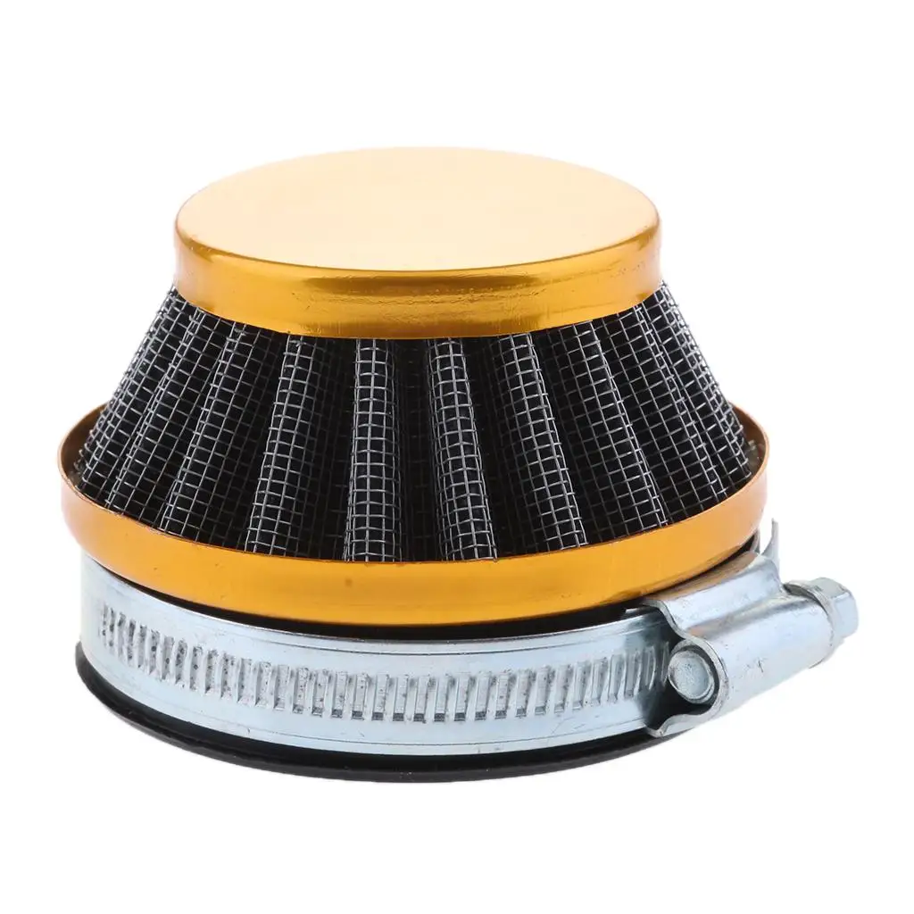 58mm Air Filter Cleaner Performance Cone with Coupler Rubber Mount Intake for Motorized Bicycle Scooter Moped