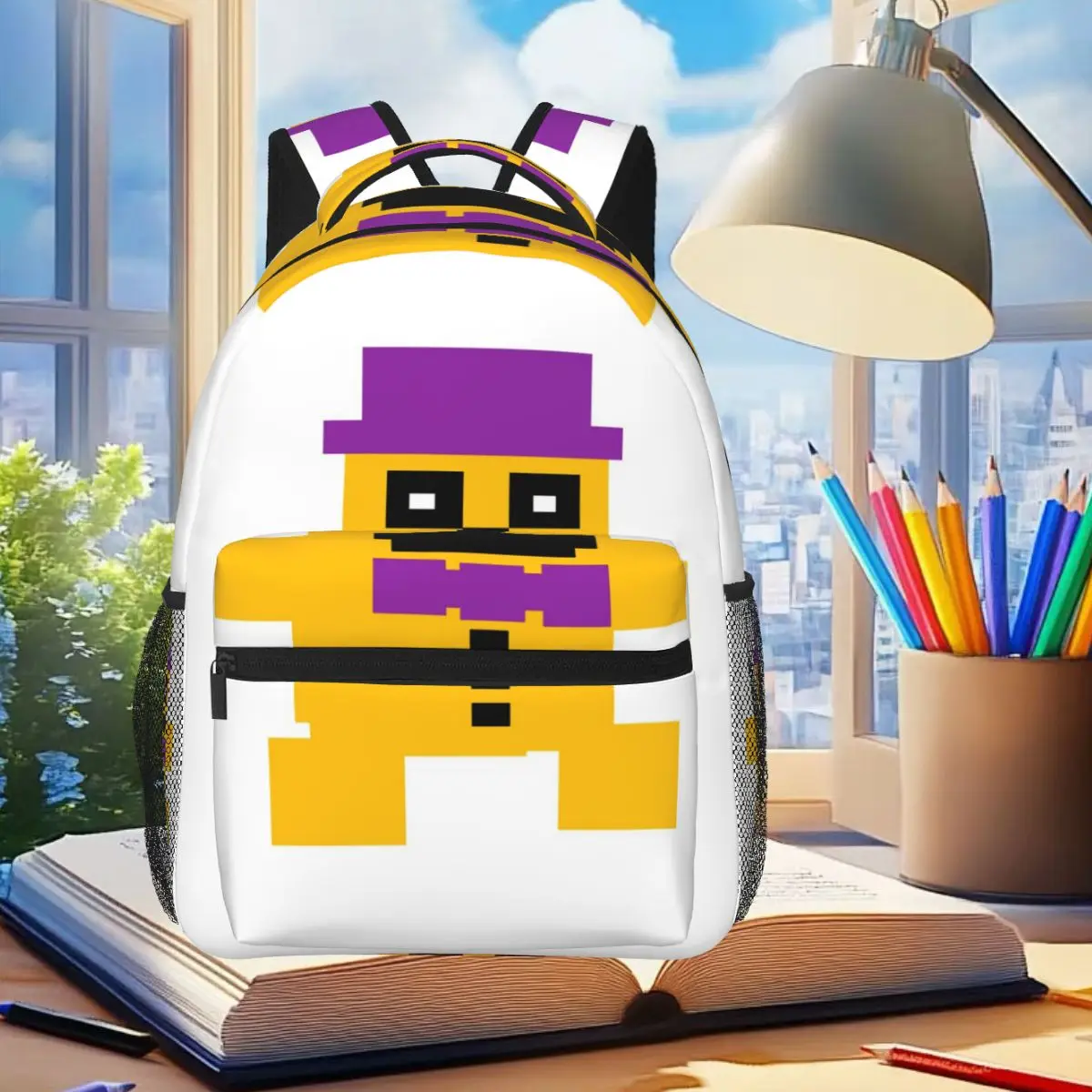 

Fredbear Backpack Student Boys Girls BookBag Children School Bag Laptop Shoulder Bags for Men Women