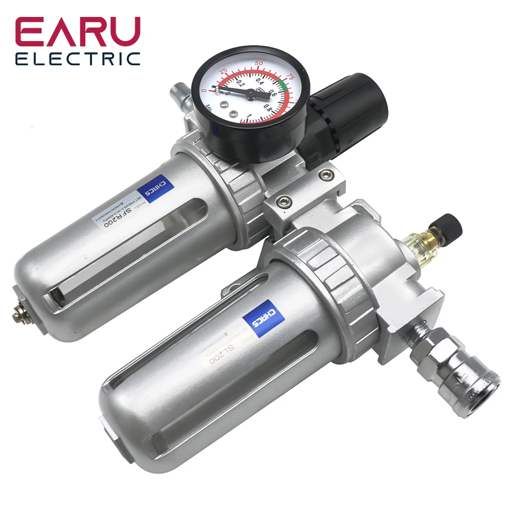 SFC-400 SFC-300 SFC-200 Air Compressor Air Filter Regulator Oil Water Separator Trap Filter Regulator Valve Automatic Drain