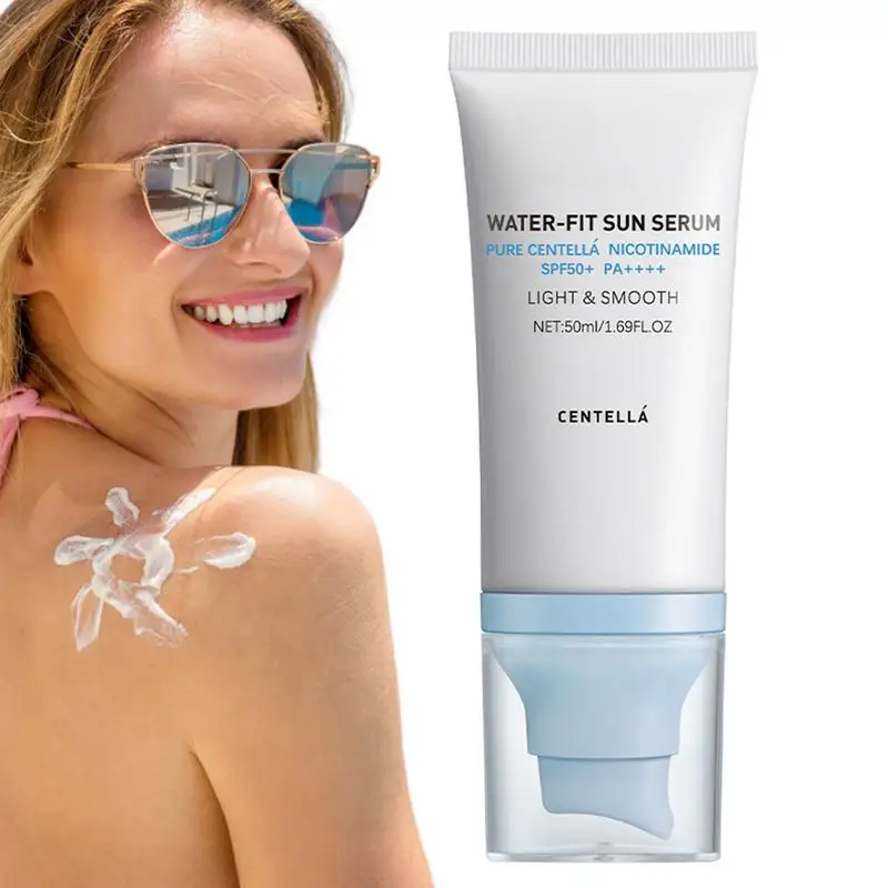 50ml Centella Refreshing Oil Control Sunscreen Light Texture Hydrating Moisture Sun Block Pure Plant Essence Sunscreen