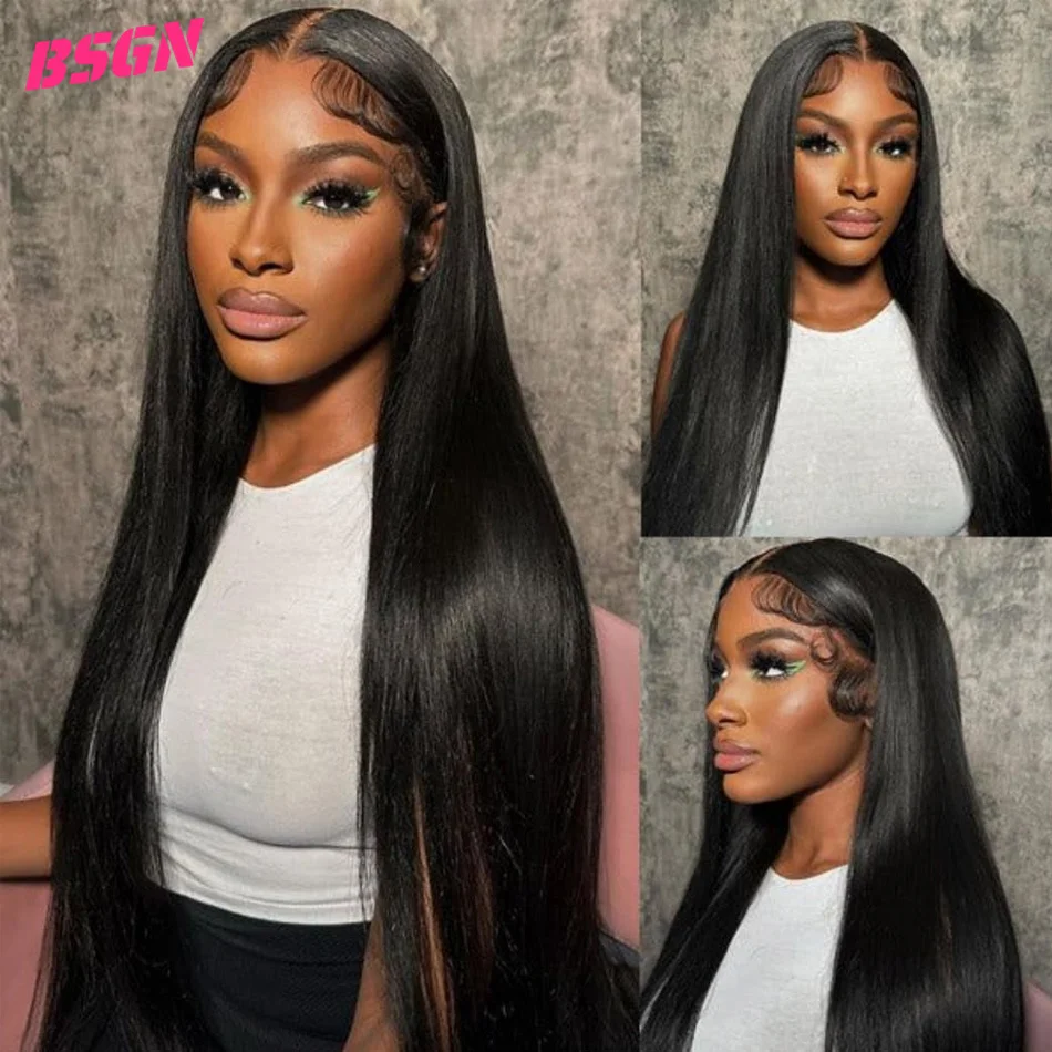 13X4 Lace Frontal Wig Straight Glueless Human Hair Wig Hd Lace Wig Human Hair Preplucked Bleached Knots Human Hair Wig For Women