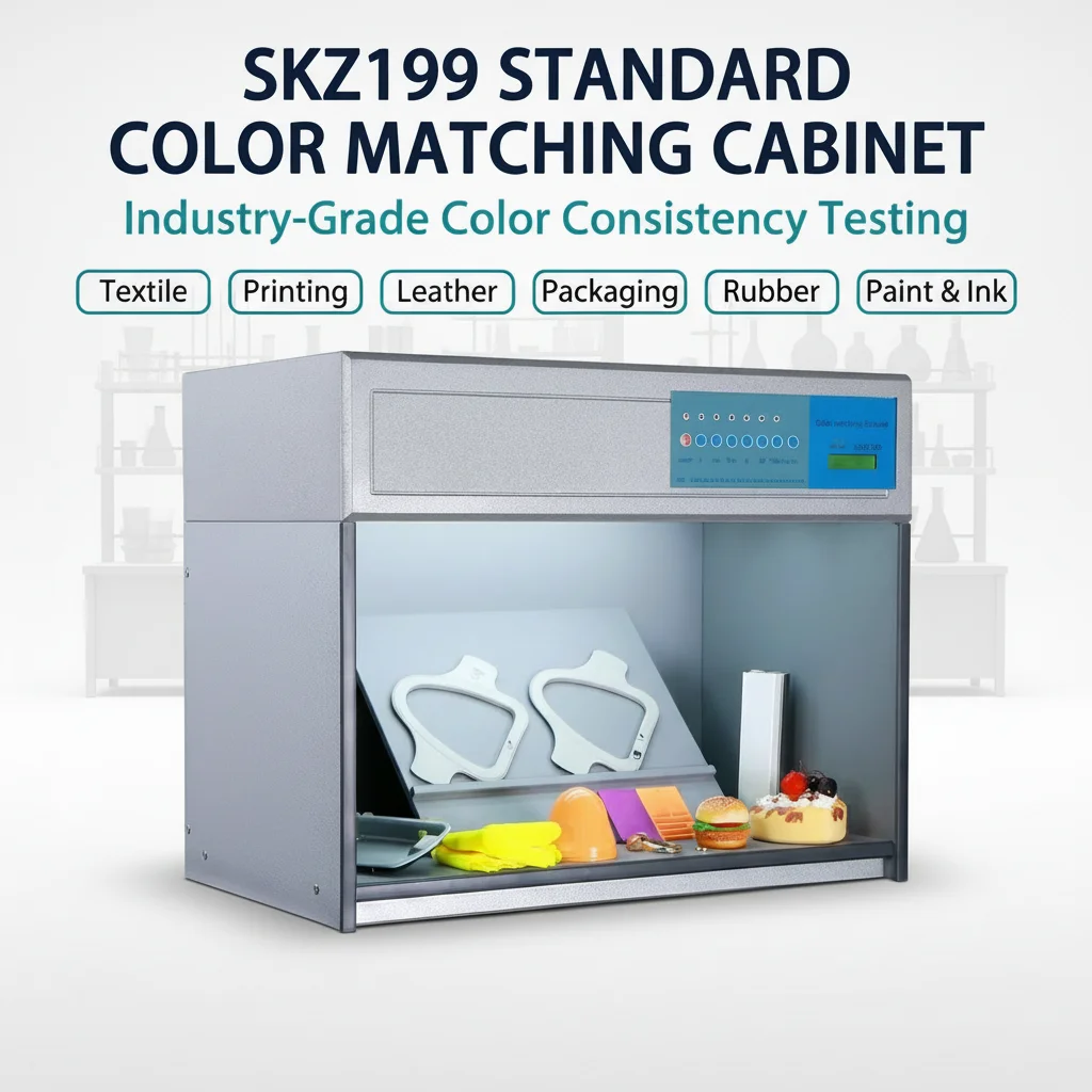 2026SKZ199 Color Matching Cabinet CIE D65 Standard for Packaging/Leather/Chemical Product Color Quality Control