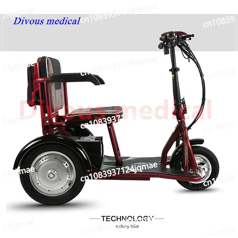 Good Quality with Storage Bag Folding Electric Powerful Scooter Elderly Electric Bicycle for The Disabled