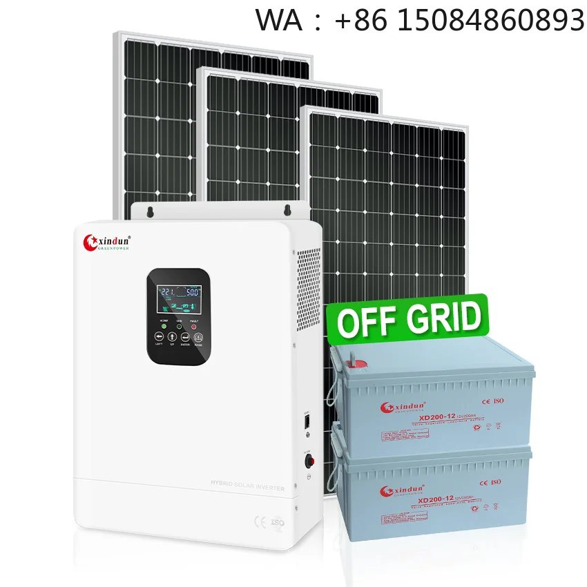 3KW-5.5KW Hybrid Off Grid Solar Inverter, Solar Accessories, 24V/48V DC To 230V AC Converter, Built-In MPPT Solar Controller