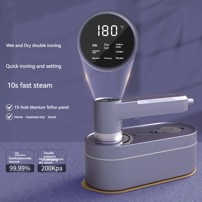 Nuova macchina da stiro digitale portatile per piccola macchina da stiro sospesa domestica, ferro da stiro elettrico a vapore per vestiti, comoda