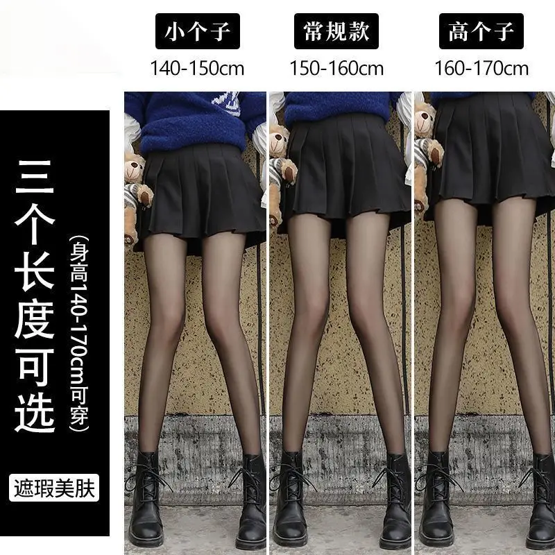 Jk Black Silk Women Stockings Summer Thin Three Size Anti-hook Shorty Lengthened Stockings Tall Person Students Ladies Tights