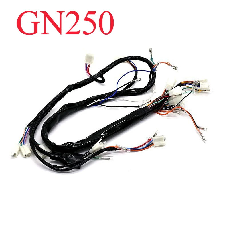 

Motorcycle Electrical Wiring Harness Wire Cable Line for Suzuki Haojue Qingqi Wangjiang GN250 GS250 WJ250 250cc Main Wire