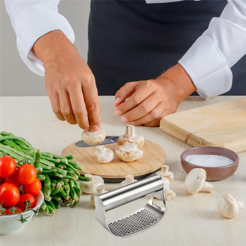 

2025 Trendstainless Steel Garlic Press, New Garlic Press Rocker, Comfort Handle Garlic Chopper For Crushing Garlic Kitchen Tools