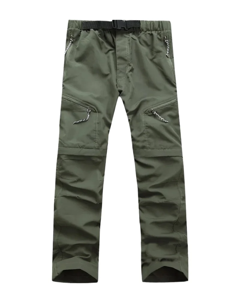 2026Spring Summer Outdoor Pants Men Quick Dry Convertible Pants Men Hiking Lightweight Fishing Zip Off Cargo Work Pants Trousers