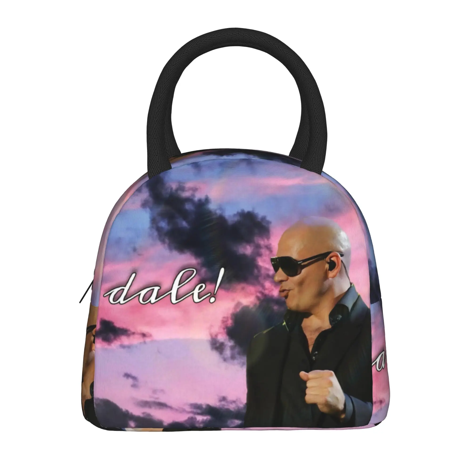Singer Pitbull Tour 2026 Insulated Lunch Bag for Men Women  Storage Food Box Portable Thermal Cooler Lunch Boxes For Work