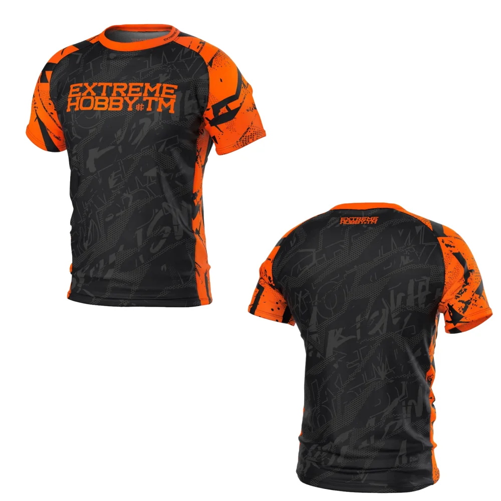 Sport-T-Shirt für Herren und Damen EXTREME HOBBY GROMDA Black Panther Neues Boxshirt Fitness-Training Street Fighting Tops
